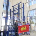 customizable factory outlet hydraulic electric cargo hoist lift goods elevator through floor lift for warehouse